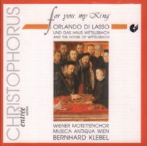 CD. Orlando di Lasso und das Haus Wittelsbach. “For you my King“. CD in Box mit Booklet und Inlay.
