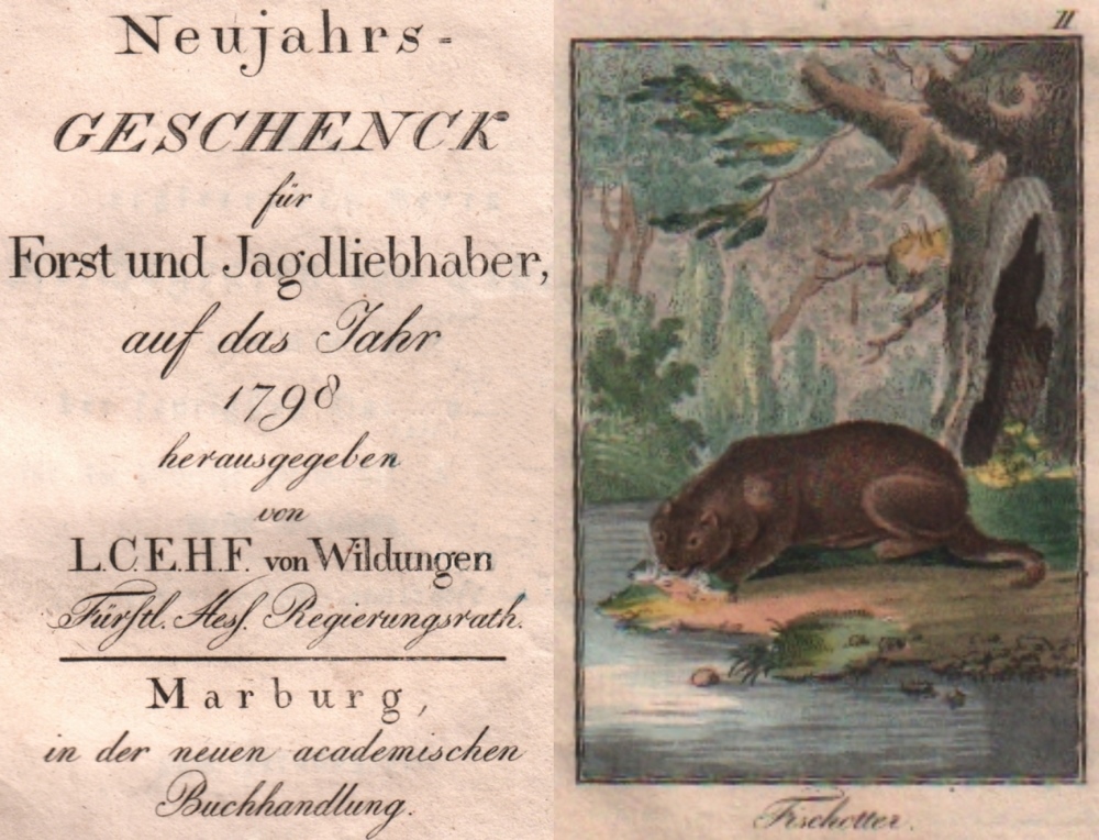 Jagd. Almanach. Neujahrs – Geschenck für Forst und Jagdliebhaber, für das Jahr 1798 hrsg. vom L.