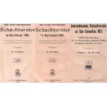 Karlsbad 1911. Vidmar, M(ilan). (Hrsg.) Das zweite internationale Schachturnier in Karlsbad 1911.