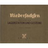 Niedersachsen. Brüning, Kurt, Dienemann, W. und Otto Sickenberg. Karte der nutzbaren Lagerstätten