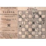 Tratado do jogo do Xadrez, para instruccão dos curiosos … Lissabon, Carvalho, 1825. 12°. Mit 7