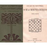 Blumenthal, Oscar. Schachminiaturen. Neue Folge. Leipzig, Veit, 1903. 8°. Mit 412 Diagrammen. VI,