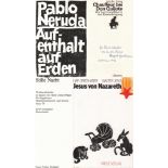 Grieshaber. Neruda, Pablo. Aufenthalt auf Erden. Hamburg / Düsseldorf, Claassen, 1973. 4°. Mit 18