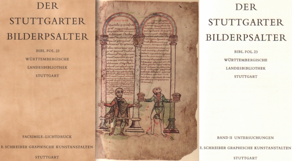 Faksimile. Der Stuttgarter Bilderpsalter. Karolingische Bilderhandschrift, die um 830 in der Abtei