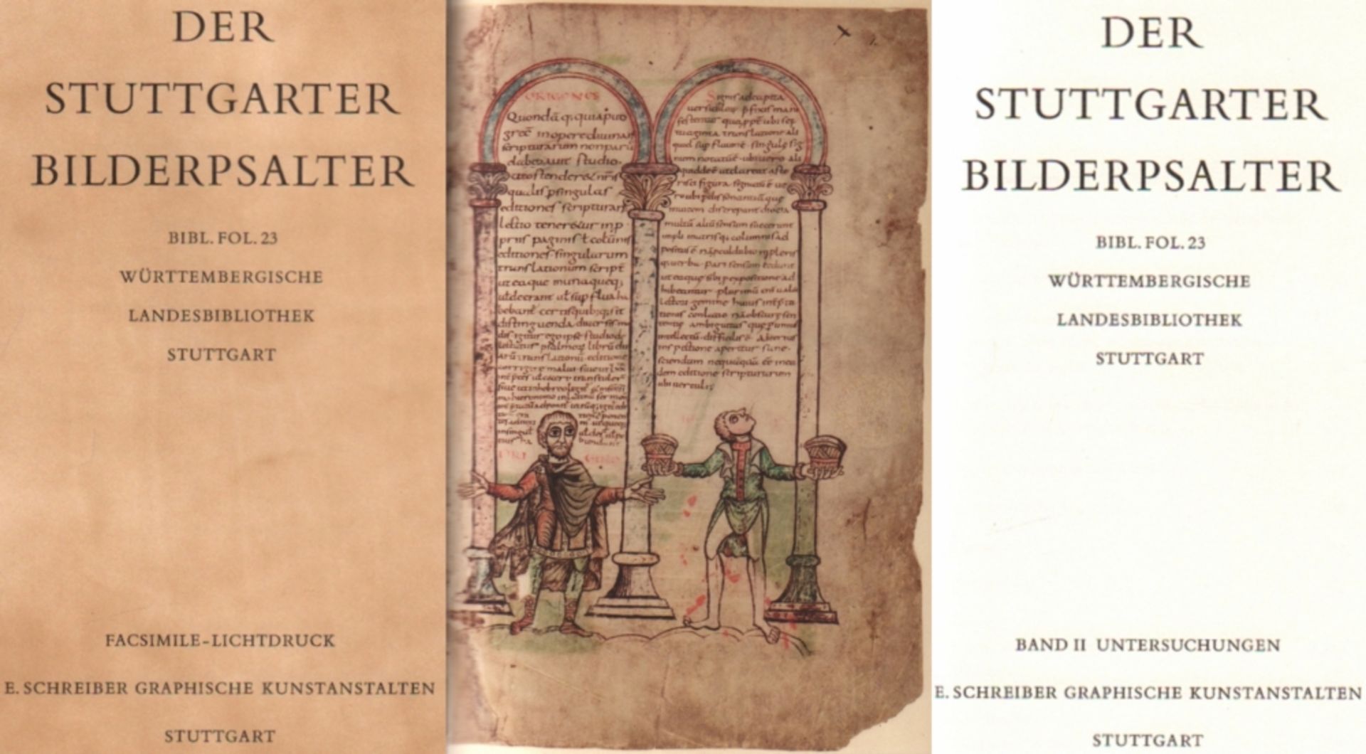 Faksimile. Der Stuttgarter Bilderpsalter. Karolingische Bilderhandschrift, die um 830 in der Abtei