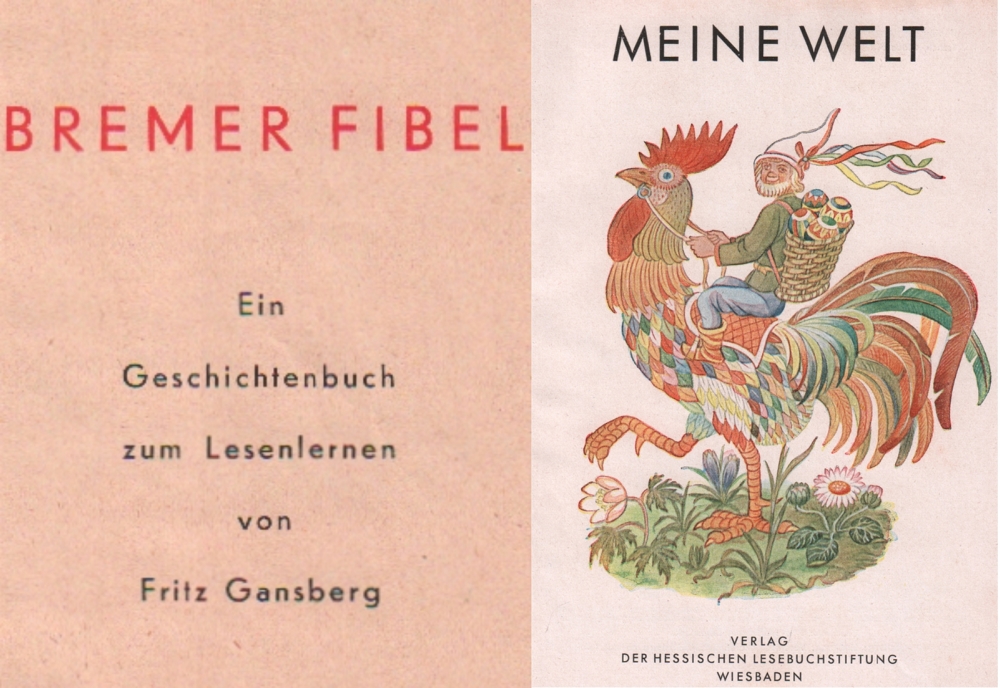 Fibel. Gansberg, Fritz. Bremer Fibel. Ein Geschichtenbuch zum Lesen Lernen. Druckschrift Ausgabe.