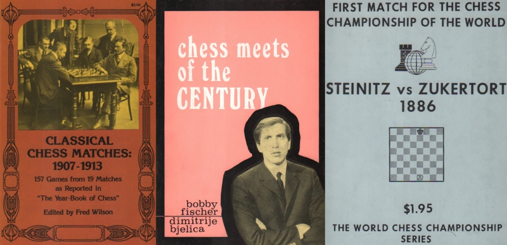 Wilson, Fred. (Hrsg.) Classical chess matches 1907 - 1913. Nachdruck. New York, Dover, ca. 1975. 8°.