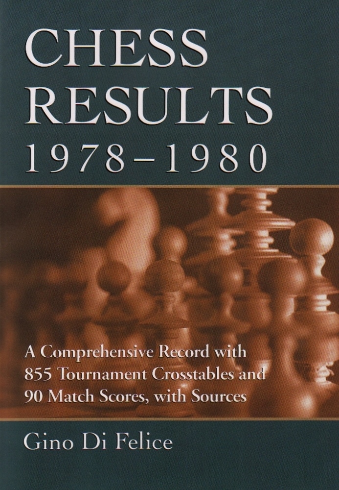 Di Felice, Gino. Chess Results, 1978 – 1980. A Comprehensive Record with 855 Tournament