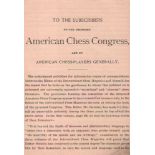 New York 1889(Russell, J. A.) To the subscribers to the proposed American Chess Congress and to