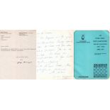 Kieninger, Georg. Maschinegeschriebener Brief mit gedrucktem Briefkopf in deutscher Sprache und