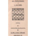 Ceriani, Luigi. 32 personaggi e 1 autore. Studi sul problema di scacchi. Mailand 1955. 8°. Mit 1