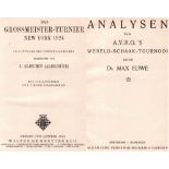 New York 1924. Aljechin, A. (Hrsg.) Das Grossmeister - Turnier New York 1924. Im Auftrage des