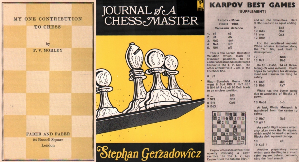 Karpow. Ravi Kumar, V. Karpov’s best games. / Supplement. 2 Hefte. Madras, Vaidynathan, ca. 1984.