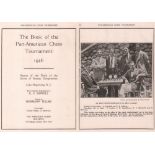 Lake Hopatcong, N. J. 1926. Helms, H. (Editor) The book of the Pan - American chess tournament 1926.