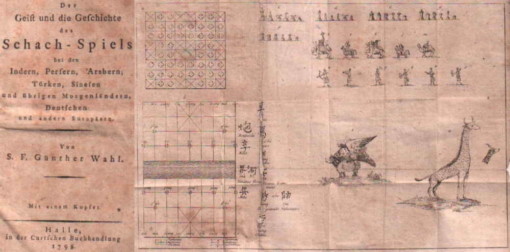 Wahl, S(amuel) F(riedrich) Günther. Der Geist und die Geschichte des Schach - Spiels bei den Indern,