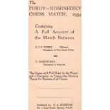 (Purdy, C.J.S. und G. Koshnitsky) The Purdy – Koshnitsky chess match, 1934. Containing a full