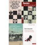Schachgeschichten. Konvolut mit 12 Bänden, meist mit Geschichten, Anekdoten und humoristischen
