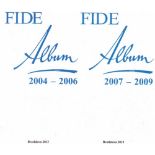 FIDE - Album. 2004 - 2006. / 2007 - 2009. 2 Bände. Bratislava 2013 - 2015. 8°. Mit vielen