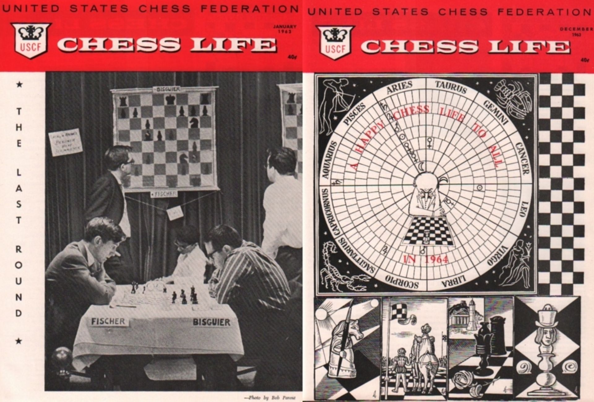 Chess Life. United States Chess Federation. Editor: J. F. Reinhardt. Volume XVIII, Nr. 1 (