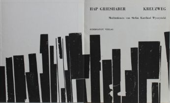 Grieshaber. Grieshaber, HAP. Kreuzweg. Meditationen von Stefan Kardinal Wyszynski. Berlin, Rembrandt