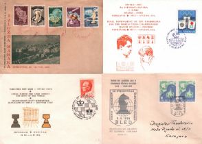 Briefumschläge und Postkarten. Konvolut von 500, meist postalisch nicht gelaufenen Briefumschlägen