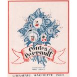 Kinderbuch. Perrault. Contes de (Charles) Perrault. Paris, Hachette, (1926) 4°. Mit vielen