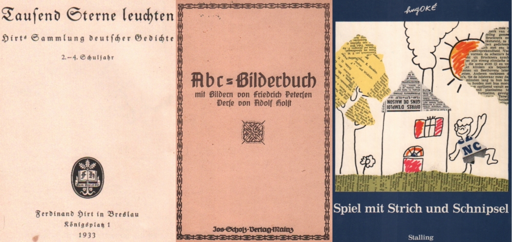 Bilderbuch. Holst, Adolf. Abc – Bilderbuch. Mainz, Scholz, um 1910. Gr. 8°. Mit Bildern auch farbige