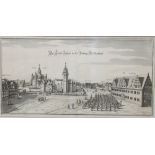 Wolfenbüttel. "Das Fürstl. Schloß in der Vestung Wolffenbüttel". Originaler Kupferstich aus Merian