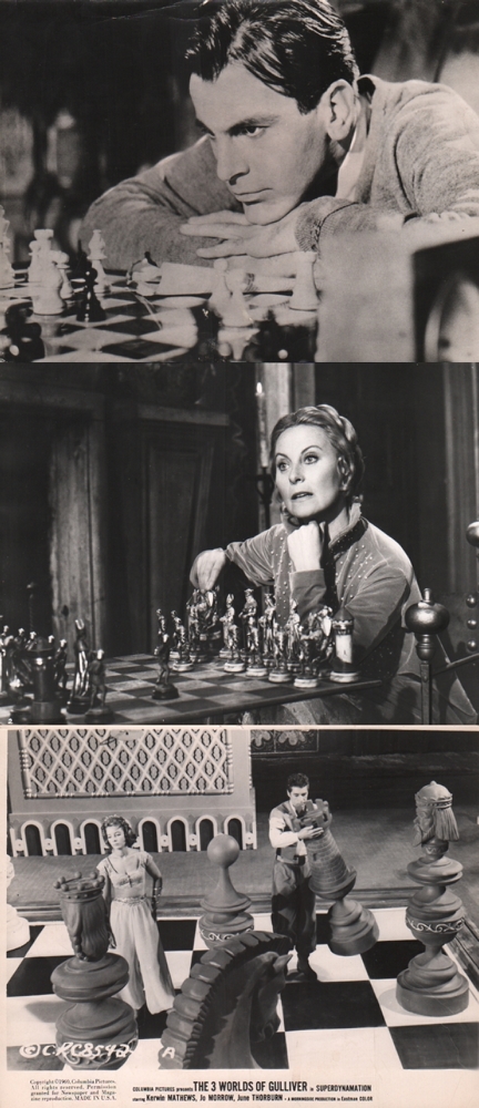 Foto. Originale Film – und Aushangfotos mit Schachspielszenen. Private Sammlung von 11 schwarzweißen