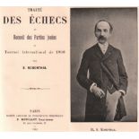 Paris 1900. Rosenthal, S(amuel). Traité des échecs et recueil des parties jouées au Tournoi