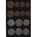Europa. Konvolut von 7 Kleinmünzen aus verschiedenen europäischen Ländern aus der Zeit von 1790 -