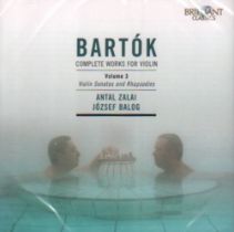 CD. Bartók, B. “Complete Works for Violin. Volume 3. Violin Sonatas and Rhapsodies“. CD in Box mit