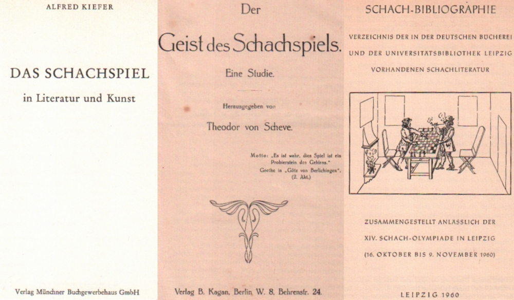 Höhne, H. und Gisela Röhl. (Hrsg.) Schach - Bibliographie. Verzeichnis der in der Deutschen Bücherei