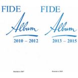FIDE - Album. 2010 - 2012. / 2013 - 2015. 2 Bände. Bratislava 2017 - 2019. 8°. Mit vielen