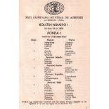 Havanna 1966. XVII Olimpiada Mundial de Ajedrez La Habana - Cuba 1966. Bulletin Nr. 1 - 22 (von 23).