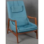 Designer-Lounge-Chair. Dänemark, Rolf Rastad & Adolf Relling wohl für Dokka Möbler 1950er Jahre.