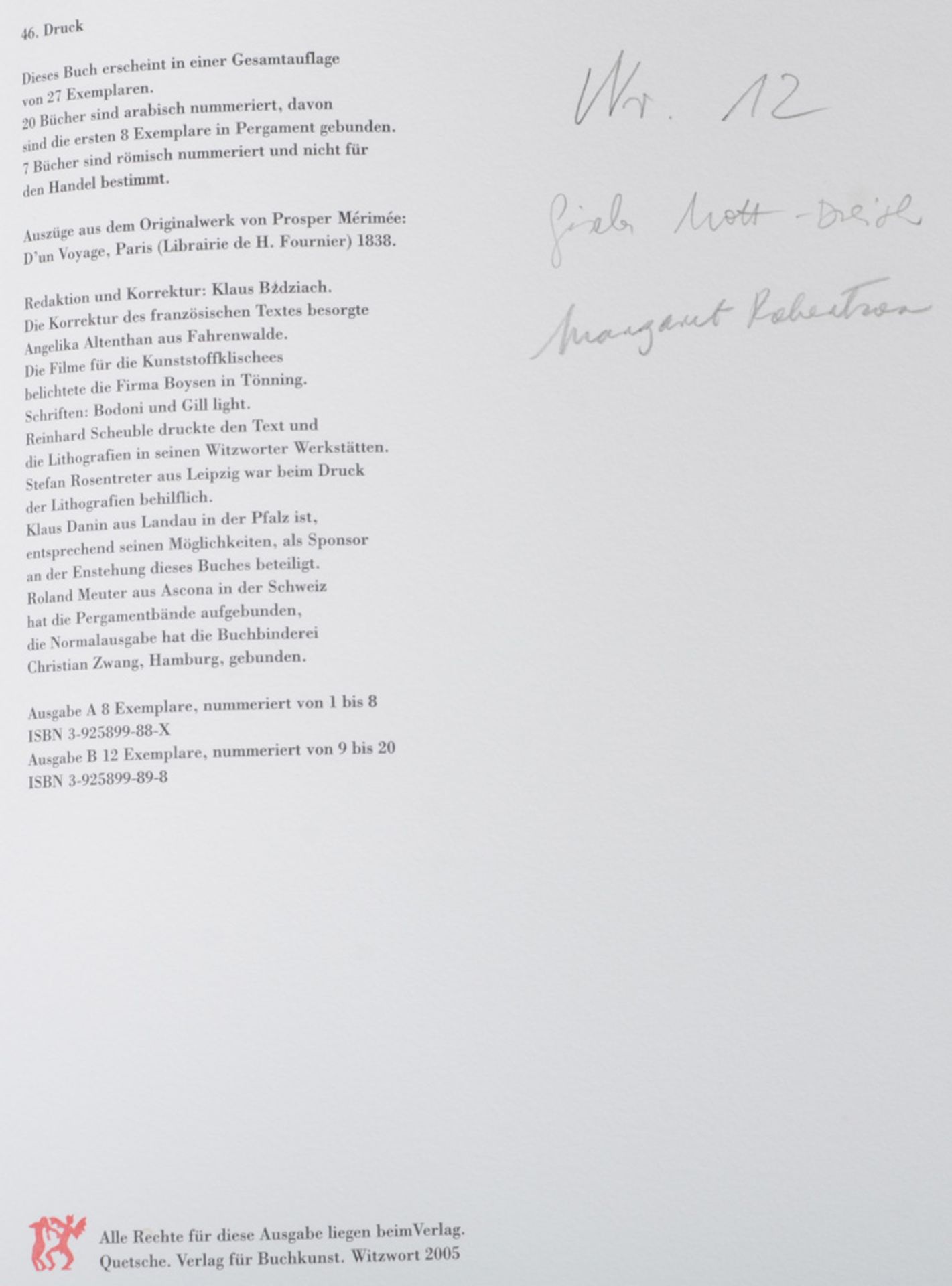 Lothar Lang / Hans Marquardt (Hrsg.), „Christoph Meckel JEMEL - Ein poetisches Kunstmärchen im - Image 3 of 4