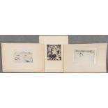 Paul Paeschke (1875-1943), Venedigansichten, zwei Radierungen, re./u./sign.; dazu Lithographie „