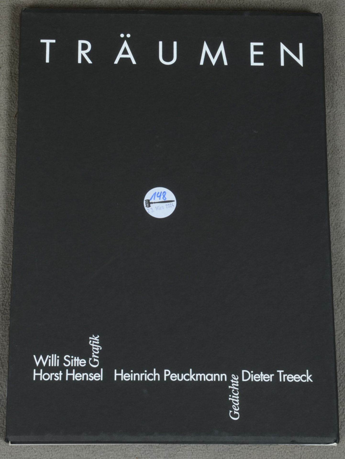 Mappe „Träumen“ mit Farblithographien von Willi Sitte und Gedichten von Horst Hensel, Heinrich