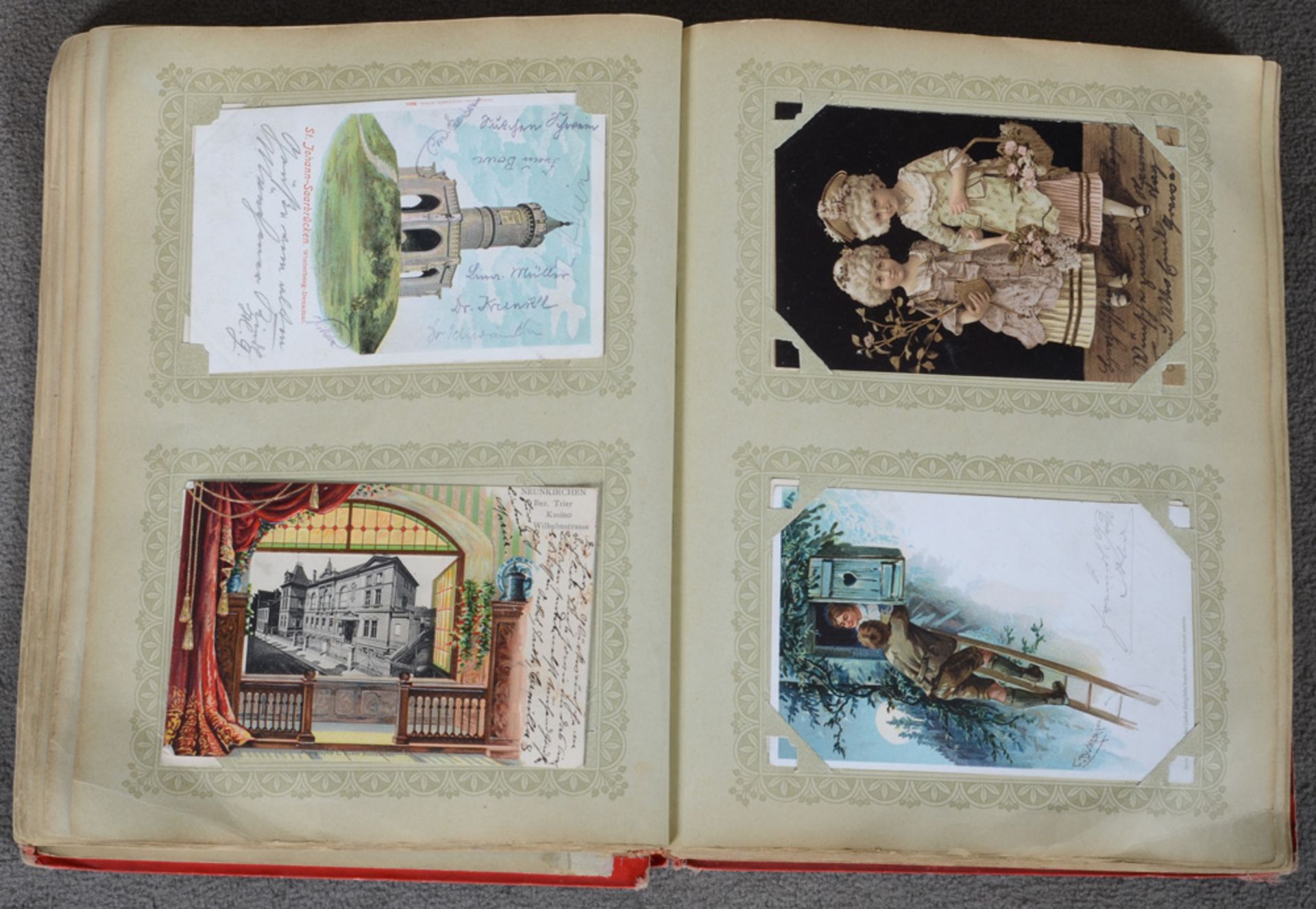 Postkartenalbum, teilw. USA um 1900 und später, mit Ansichts-, Gruss- und Glückwunschkarten sowie - Image 2 of 4