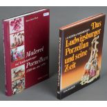 Zwei Fachbücher über Ludwigsburger Porzellan: H.D. Flach, „Malerei auf Ludwigsburger Porzellan“,