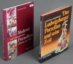 Zwei Fachbücher über Ludwigsburger Porzellan: H.D. Flach, „Malerei auf Ludwigsburger Porzellan“,