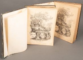„Die Gartenlaube - Illustriertes Familienblatt“, vier Bde., Jg. 1865/1866 und 1878/1879.