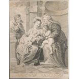 Peter Paul Rubens (1577-1640). Die Hl. Familie mit der hl. Elisabeth und dem Johannesknaben.