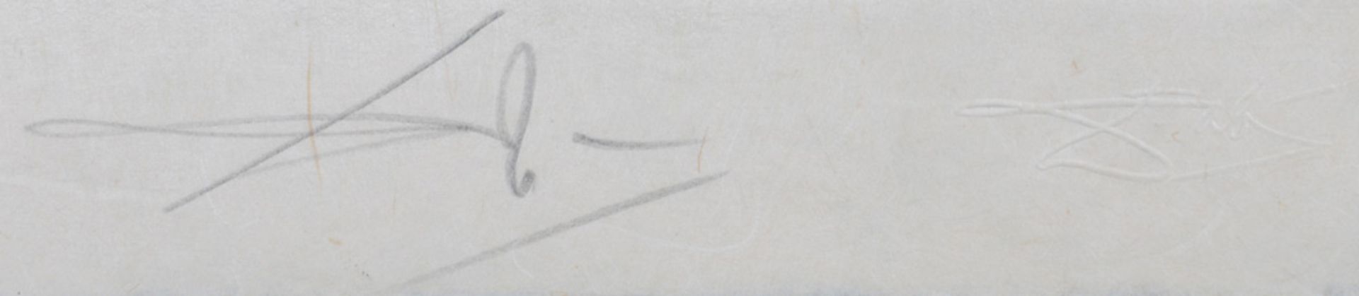 Salvador Dali (1904-1989). „Der alte Faust“. Handcolorierte Kaltnadelradierung E.A., mittig/u./sign. - Bild 2 aus 3