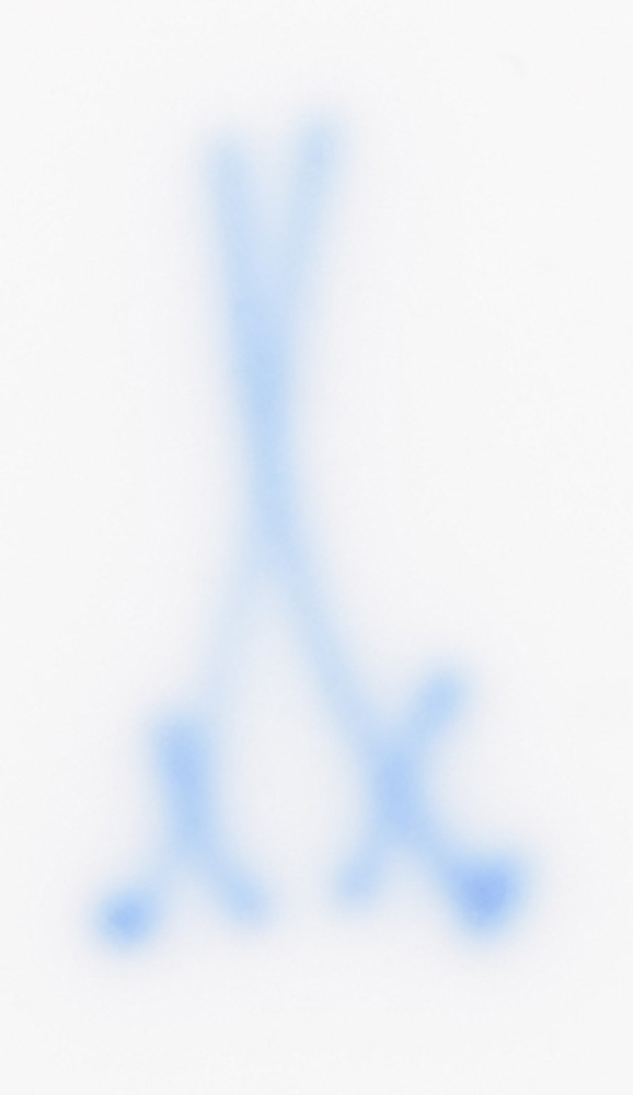 16 Speiseteller „Zwiebelmuster“. Meissen 19./20. Jh. Porzellan, unterglasurblau bemalt; am Boden - Image 2 of 2