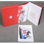 Charles Bukowski, „Der Mann mit der Ledertasche“, mit Illustrationen von Helge Leiberg, Büchergilde 