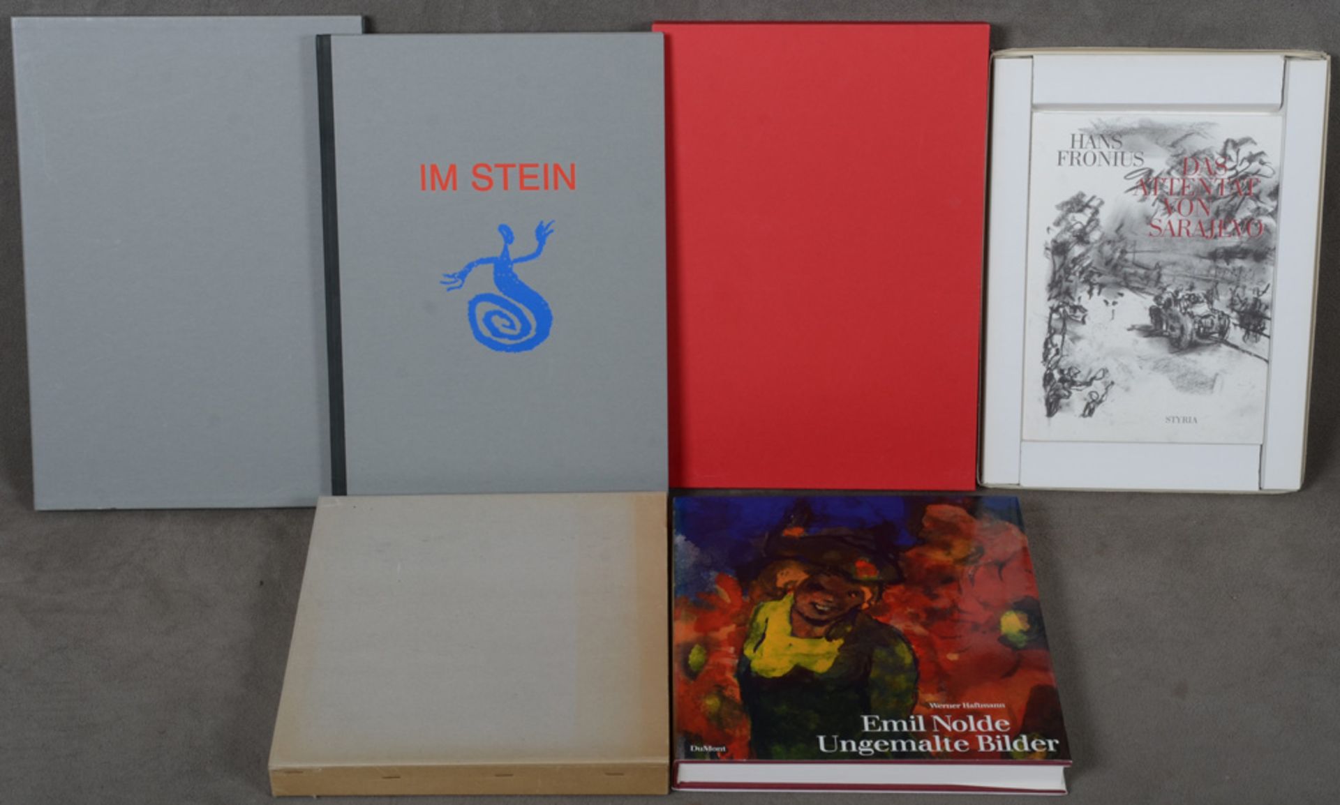 Christa Wolf „Im Stein“ mit Radierungen und Steindrucken von Helge Leiberg, Expl. XXVIII/130,