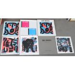 A.R. Penck (1939-2017), „Die Engel“, vier Farblithographien, num. Expl. 74/100, re./u./sign., 29 x