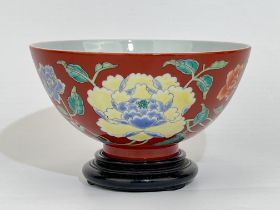 A Chinese Famille Rose bowl, YongZheng Pr.
